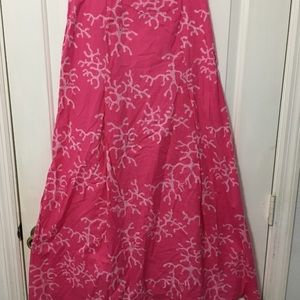 Lilly Pulitzer long pleated skirt
